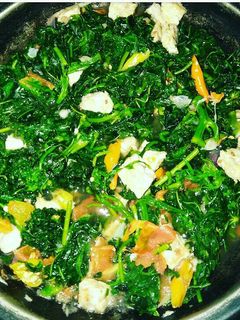 Foto resep Tumis daun singkong sehat tanpa minyak dan non msg