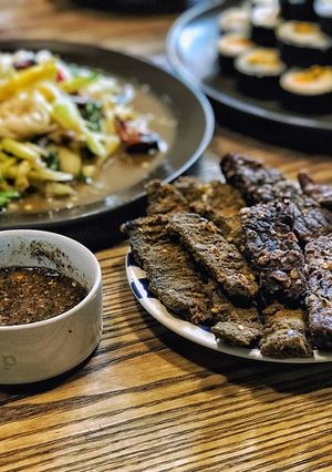 Hình của món Khô bò lạt.