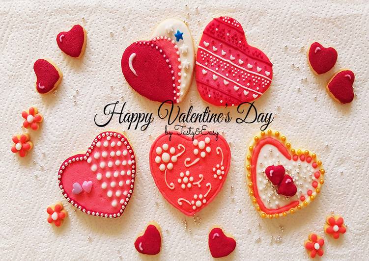 Easiest Way to Cook Perfect Butter Cookies dengan Royal Icing untuk Valentine