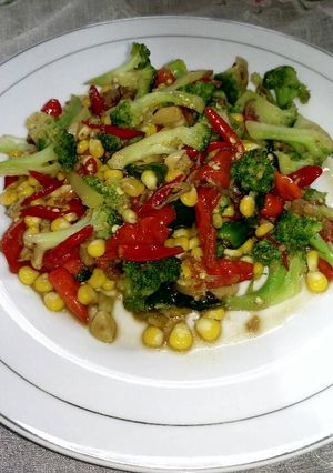 Foto resep Brokoli jagung manis super pedas
