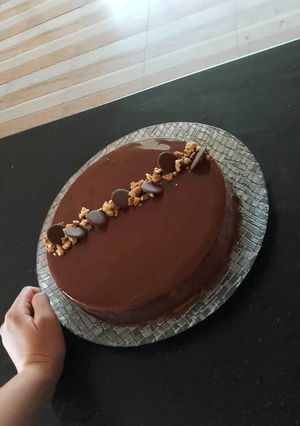 Une photo de Entremet poire chocolat