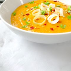 Vegetable - lentil soup A picture of Vegetable - lentil soup.