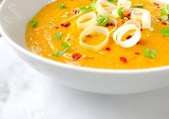 Vegetable - lentil soup