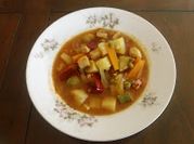 Una foto de sopa de chicharos