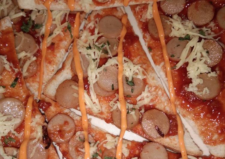 Roti tawar pizza ππ