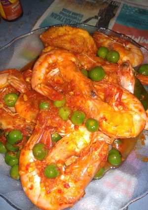 Foto resep Udang sambal balado leunca