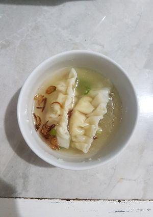 Foto resep Pangsit Ayam Rebus / Boiled Chicken Dumplings
