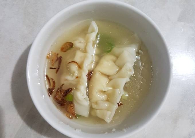 Pangsit Ayam Rebus / Boiled Chicken Dumplings