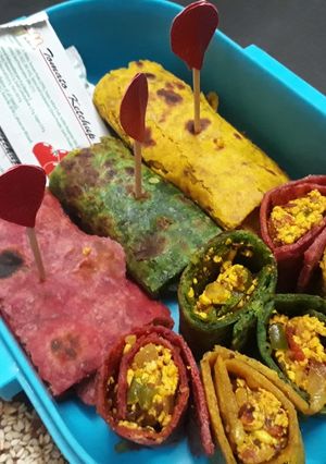 A picture of Colourful nutri wraps.