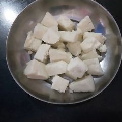 A picture of Homemade paneer.