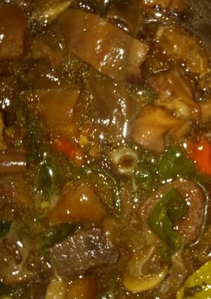 Foto resep Oseng kikil otot