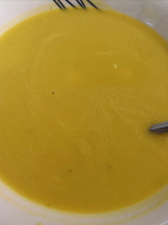 Una foto de Crema de zapallo