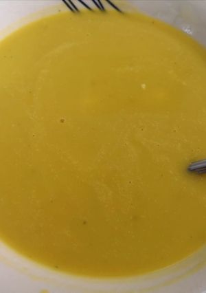Una foto de Crema de zapallo