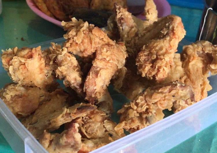 Cara Gampang Menyiapkan Ayam fried chicken ala kfc Anti Gagal
