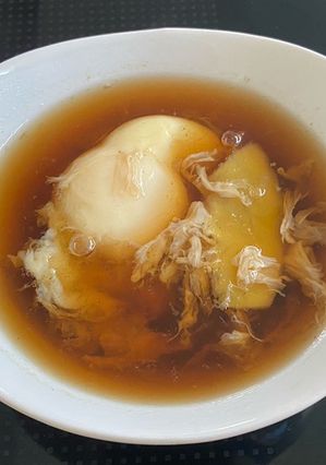 A picture of Egg in Ginger Syrup.