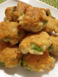 A picture of Tofu and Chicken Edamame Nuggets.