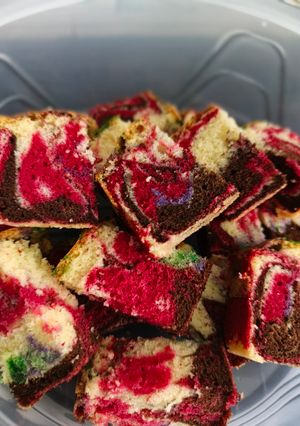Gambar Kek Marble Gebu