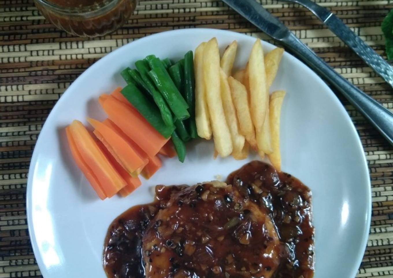 Steak Tempe ayam