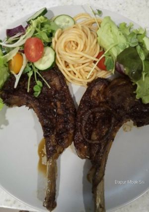 Foto resep Iga domba panggang/ grilled lamb chop