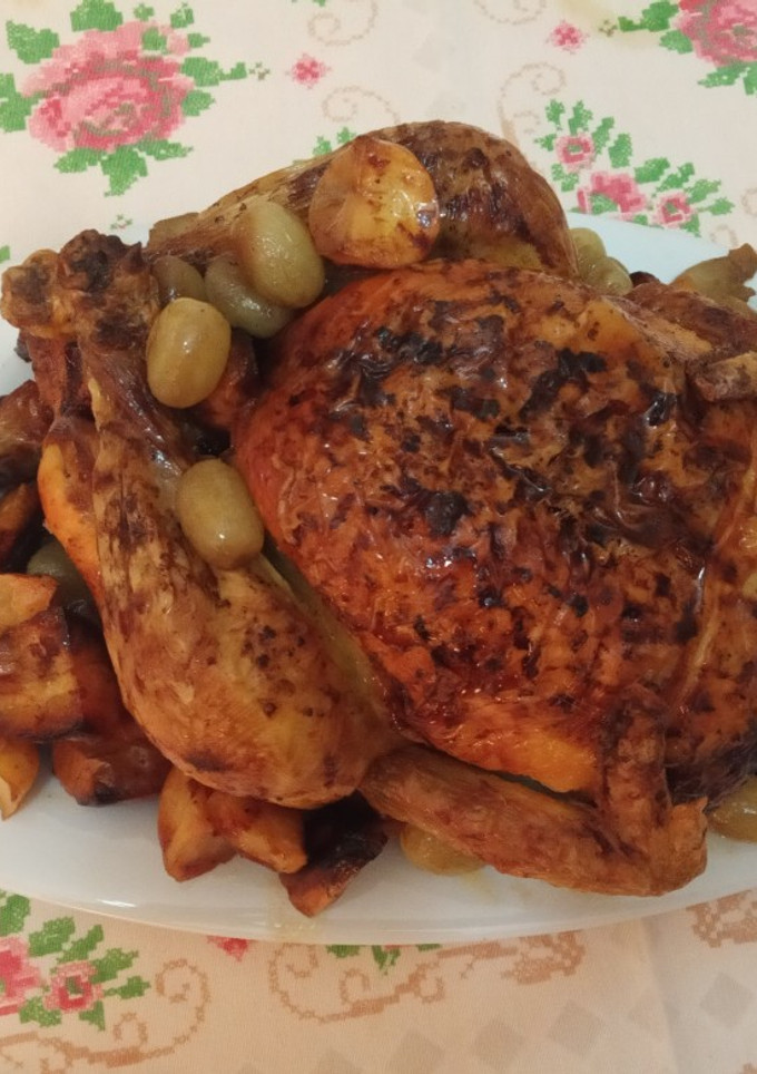 Una foto de Pularda fácil al horno