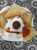 Grilled spicy potato sandwich
