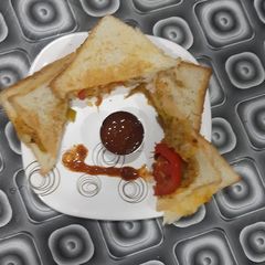 Grilled spicy potato sandwich A picture of Grilled spicy potato sandwich.