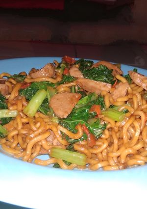 Foto resep Mi goreng sawi baso