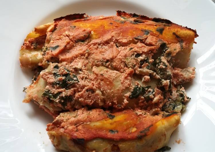 Crespelle senza uova con ricotta e bietole