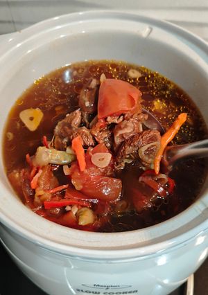 Foto resep Asem asem daging (pedas)