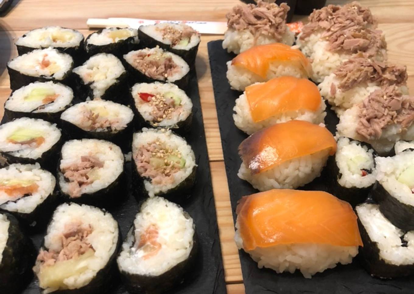 Maki y niguiri