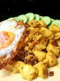 อกไก่ผัดขมิ้นสมุนไพรไข่ดาวกรอบ Spicy Tumeric Chicken🌶️ 🐓 🍳