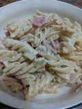 Pasta fusilli a los 3 quesos