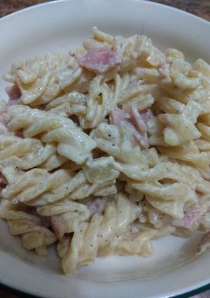 Una foto de Pasta fusilli a los 3 quesos