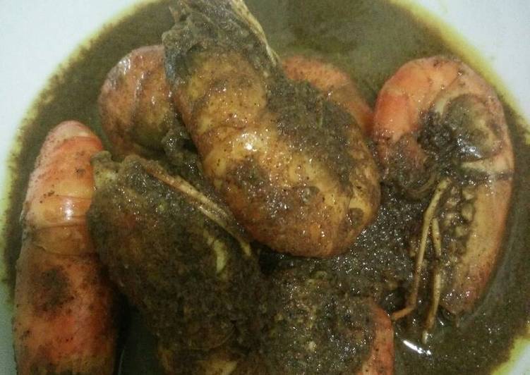 Resep Gulai udang kelapa gongseng yang Lezat