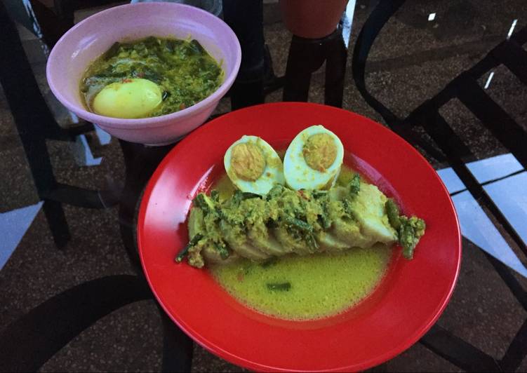 Cara meracik Lontong sayur tanpa santan yang Enak