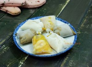 Hình của món Yogurt đá bịch mít thơm.