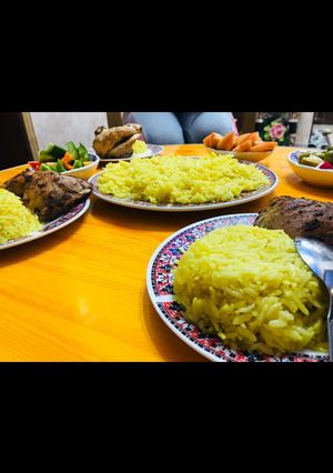 صورة لوصفة دجاج بالفرن مع رز