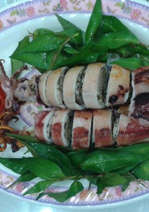 Hình của món Mực Dồn Thịt.