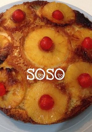 صورة لوصفة طريقة عمل كيك الاناناس والكرز