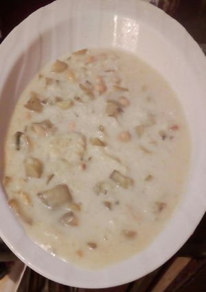 صورة لوصفة فول اخضر مع رز ولبن