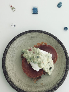 A picture of Egg with Avocado 🥑.