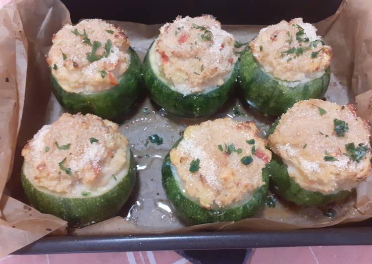 Zucchine tonde ripiene light