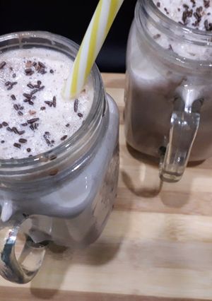 A picture of Chocolate milk shake.