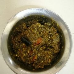 A picture of Sorrel leaves chutney gongura chutney.
