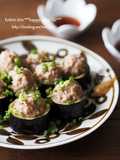 6-Minute Microwave Eggplant Shumai (No Wrapping Needed)