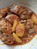 Rendang ayam kentang bumbu mahmudah.
