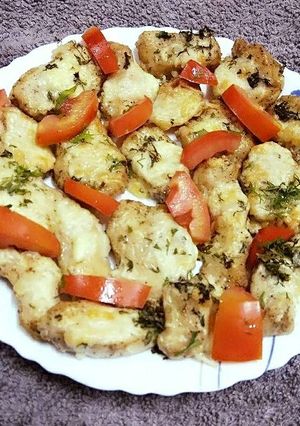A picture of Baked cheese chicken.