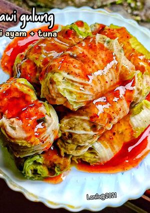 Foto resep Sawi Gulung isi ayam & tuna