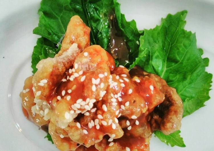 Sapi Krispy Saos Madu Lada Hitam