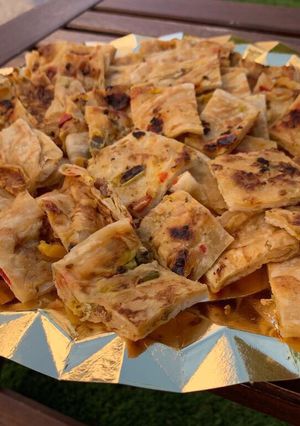 Una foto de “Rghayef” o “Msamen” rellenos